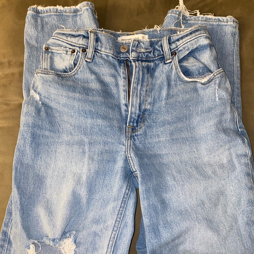 Abercrombie curve love jean - 90’s straight ultra high rise 25s